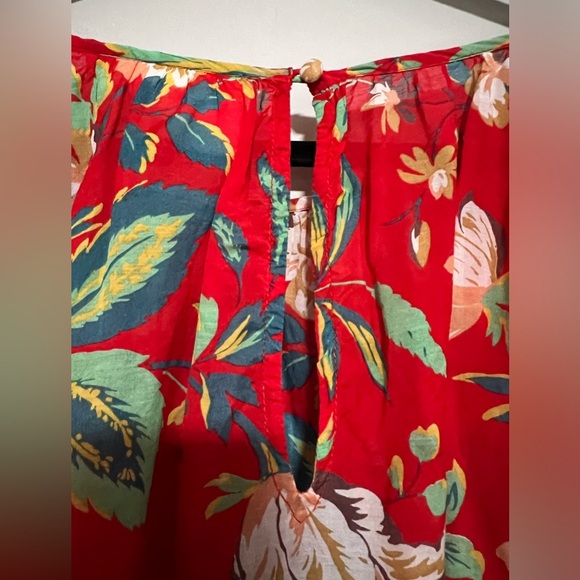 Maeve by Anthropologie Lake House Red Floral Top Size XS - Picture 7 of 10